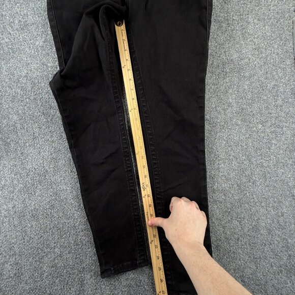 TRUE RELIGION JENNIE Curvy Mid Rise Skinny Black Jeans Women Size 29 Stretch - Picture 7 of 15
